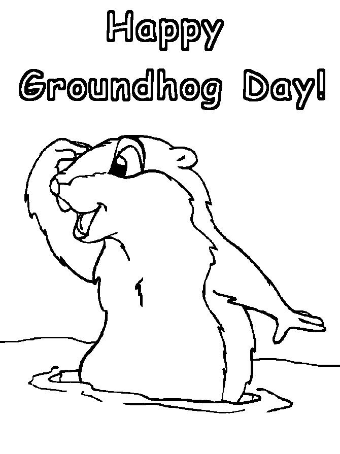  groundhog emerging from its burrow on this day 